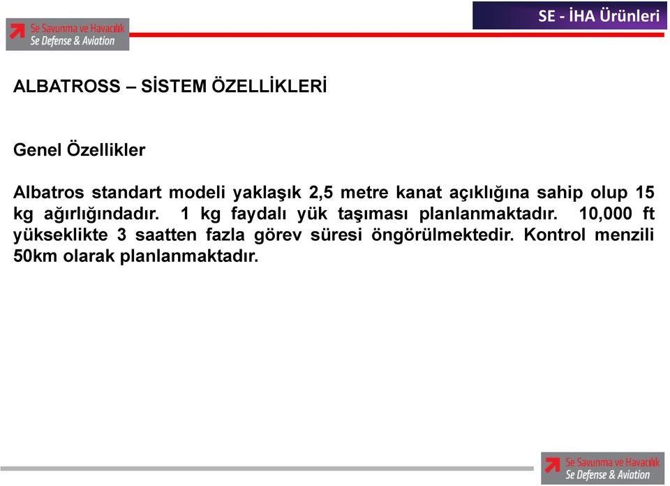 1 kg faydalı yük taşıması planlanmaktadır.