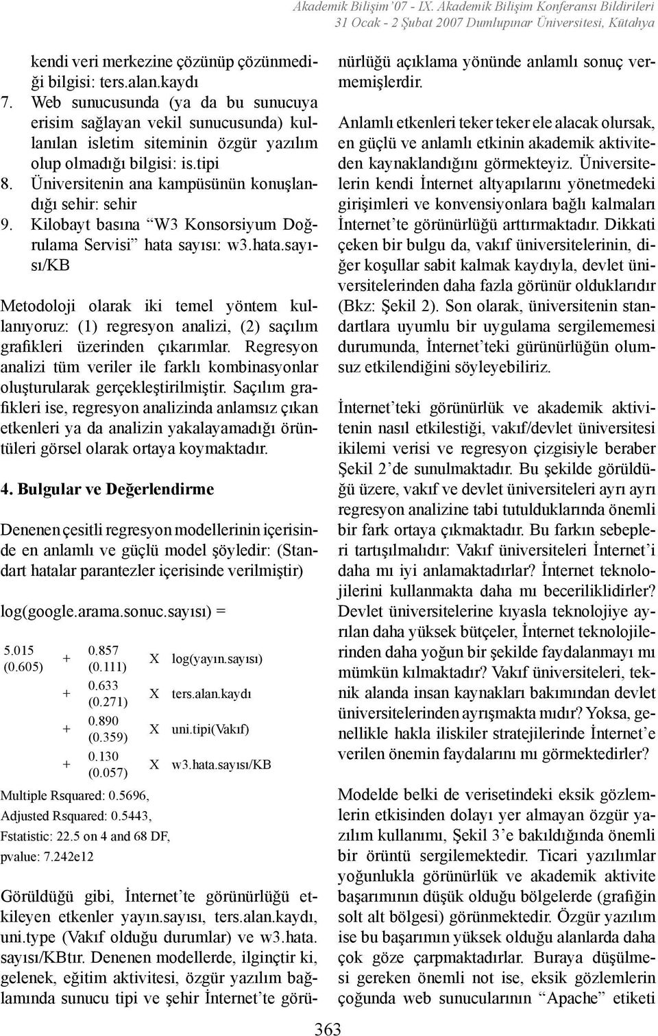 tipi Üniversitenin ana kampüsünün konuşlandığı sehir: sehir Kilobayt basına W3 Konsorsiyum Doğrulama Servisi hata 