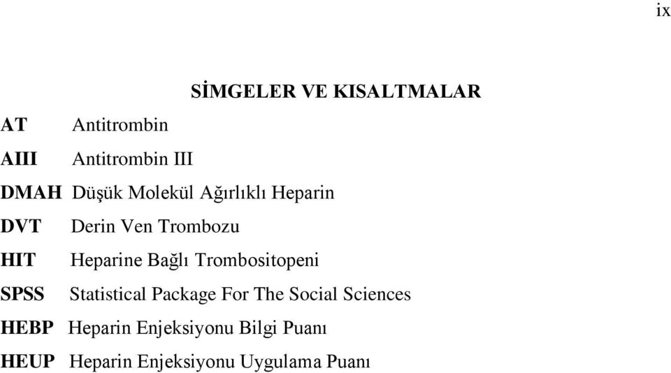 Bağlı Trombositopeni SPSS Statistical Package For The Social Sciences