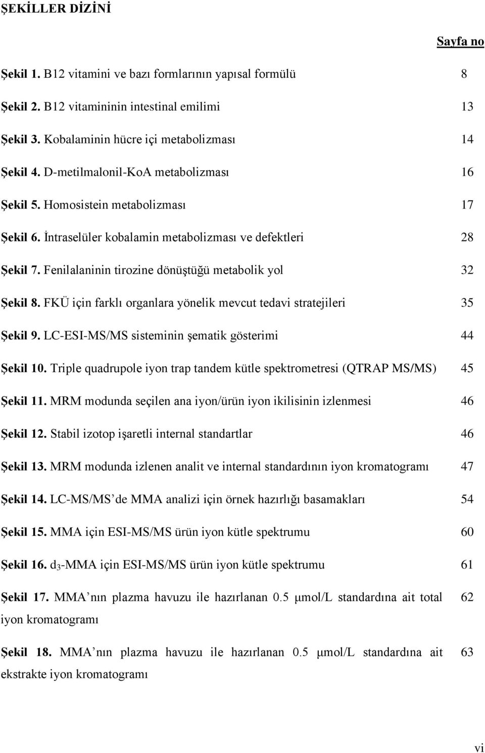 Fenilalaninin tirozine dönüştüğü metabolik yol 32 Şekil 8. FKÜ için farklı organlara yönelik mevcut tedavi stratejileri 35 Şekil 9. LC-ESI-MS/MS sisteminin şematik gösterimi 44 Şekil 10.