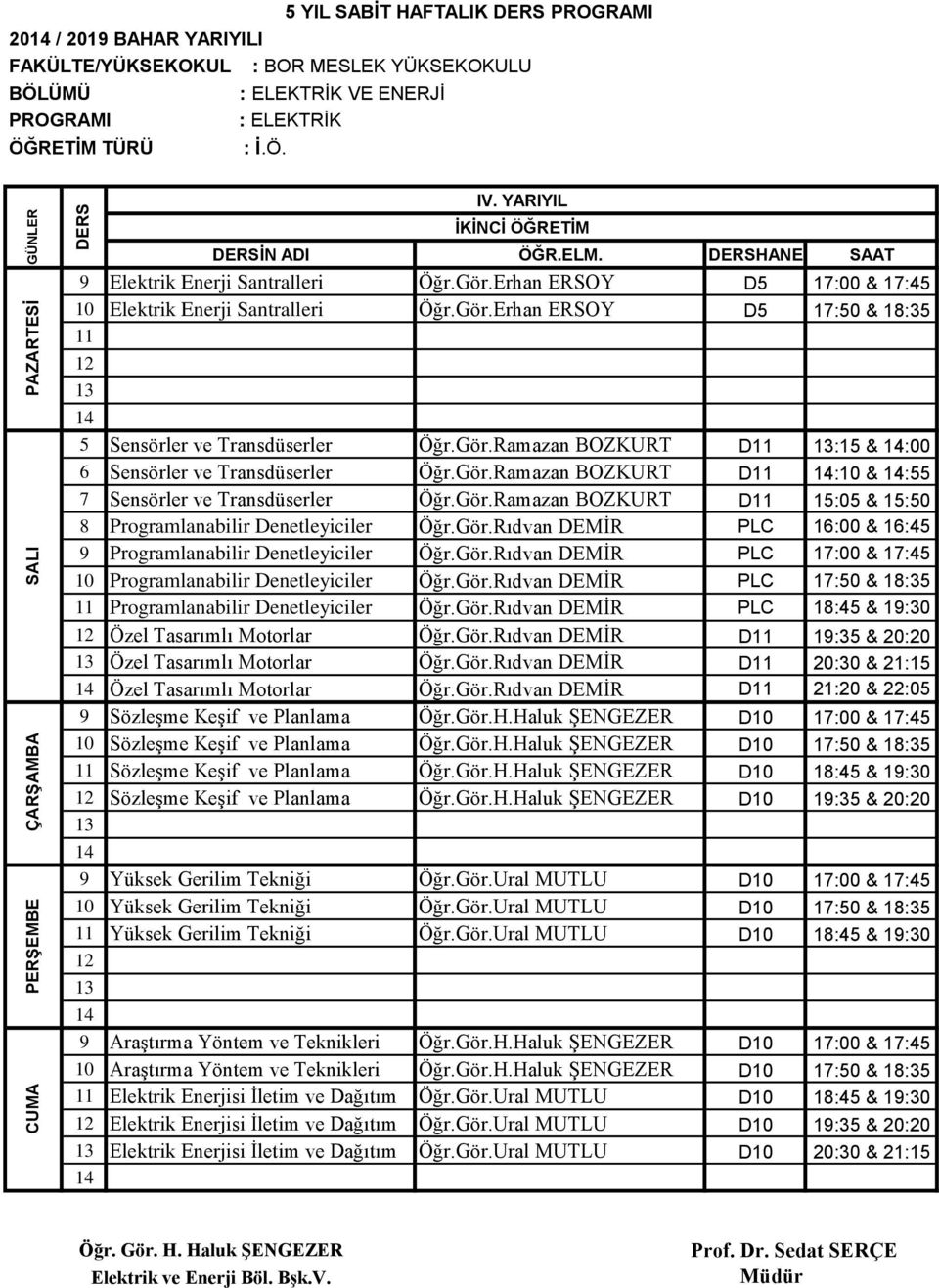 Gör.Ramazan BOZKURT D :0 & :0 Programlanabilir Denetleyiciler Öğr.Gör.Rıdvan DEMİR PLC :00 & : 9 Programlanabilir Denetleyiciler Öğr.Gör.Rıdvan DEMİR PLC :00 & : 0 Programlanabilir Denetleyiciler Öğr.