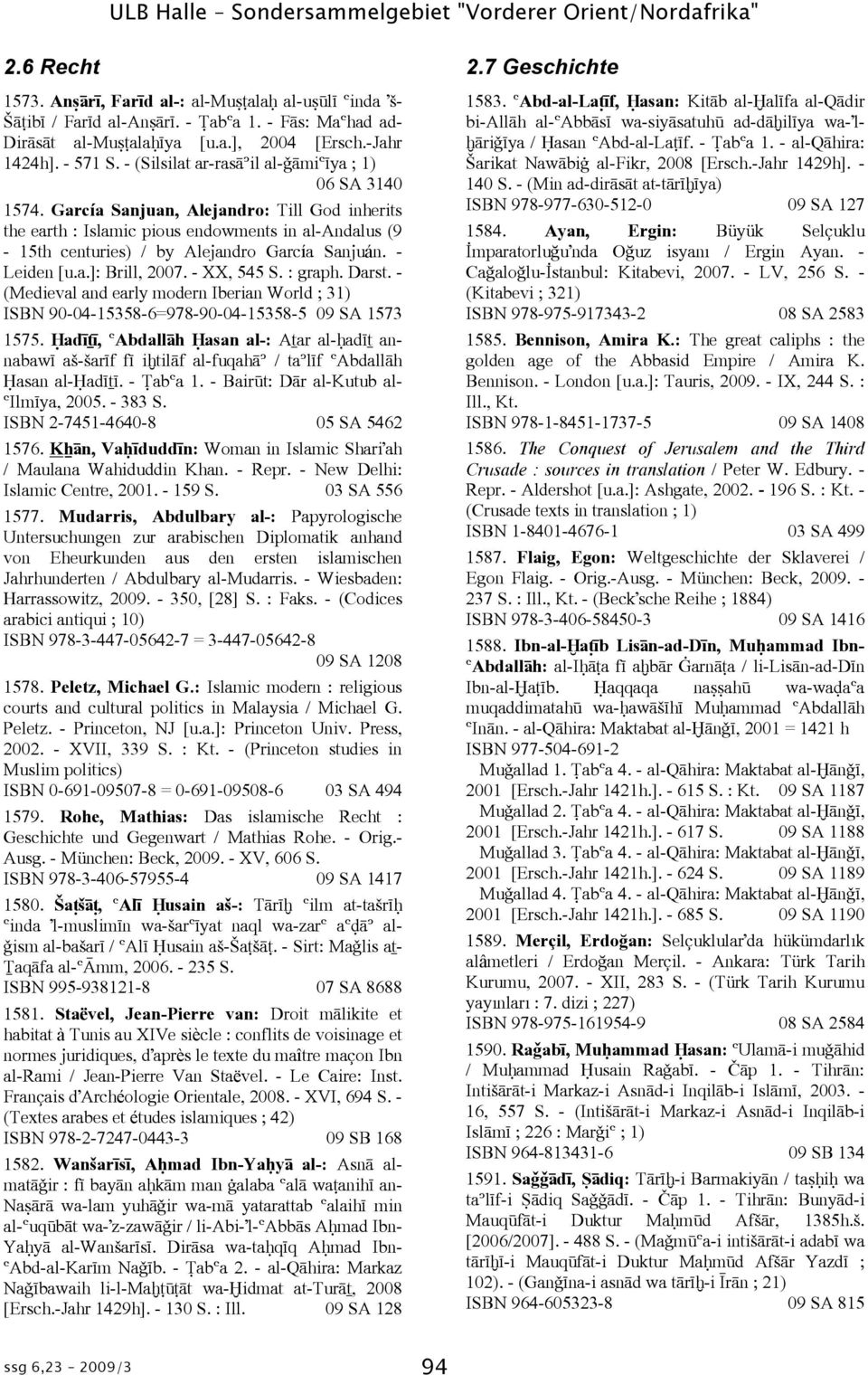 García Sanjuan, Alejandro: Till God inherits the earth : Islamic pious endowments in al-andalus (9-15th centuries) / by Alejandro García Sanjuán. - Leiden [u.a.]: Brill, 2007. - XX, 545 S. : graph.