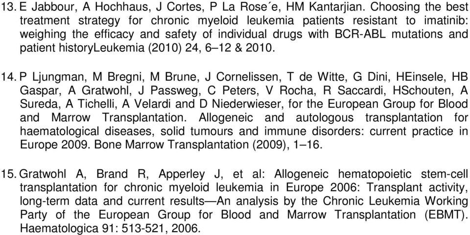 historyleukemia (2010) 24, 6 12 & 2010. 14.