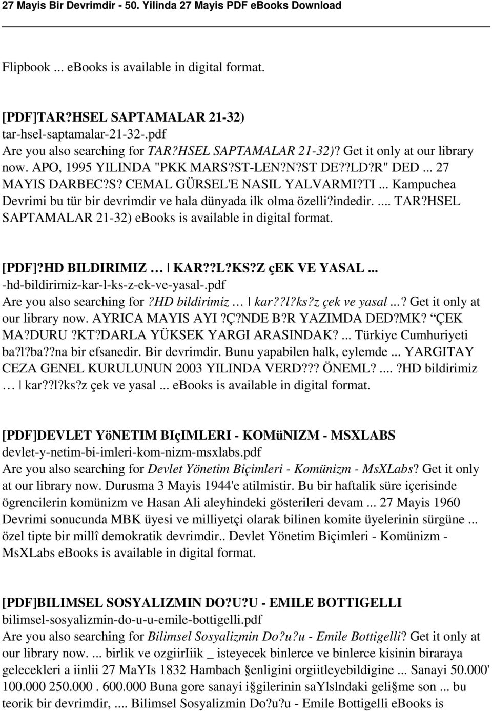 HSEL SAPTAMALAR 21-32) ebooks is [PDF]?HD BILDIRIMIZ KAR??L?KS?Z çek VE YASAL... -hd-bildirimiz-kar-l-ks-z-ek-ve-yasal-.pdf Are you also searching for?hd bildirimiz kar??l?ks?z çek ve yasal.