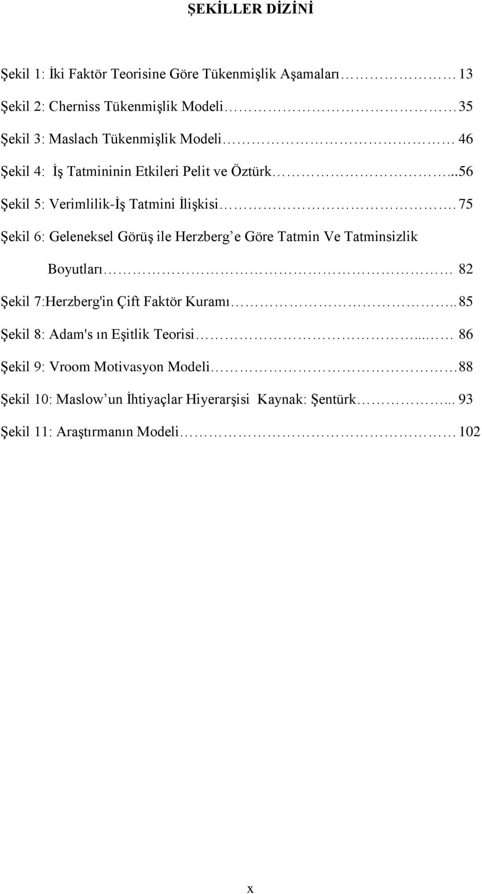 75 ġekil 6: Geleneksel GörüĢ ile Herzberg e Göre Tatmin Ve Tatminsizlik Boyutları 82 ġekil 7:Herzberg'in Çift Faktör Kuramı.