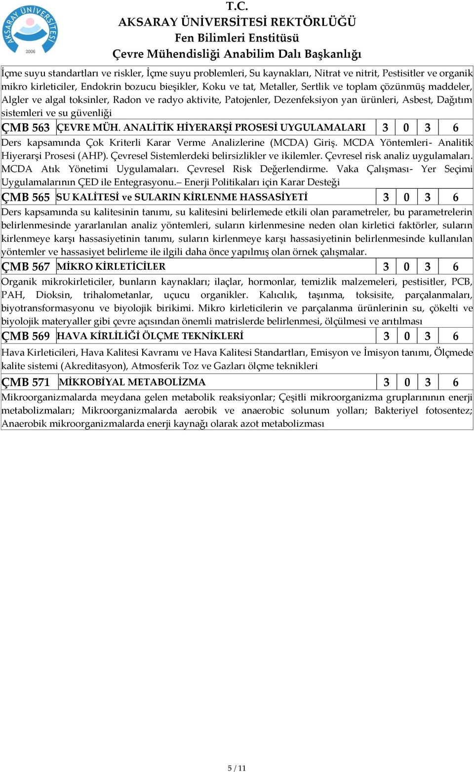 ANALİTİK HİYERARŞİ PROSESİ UYGULAMALARI 3 0 3 6 Ders kapsamında Çok Kriterli Karar Verme Analizlerine (MCDA) Giriş. MCDA Yöntemleri- Analitik Hiyerarşi Prosesi (AHP).