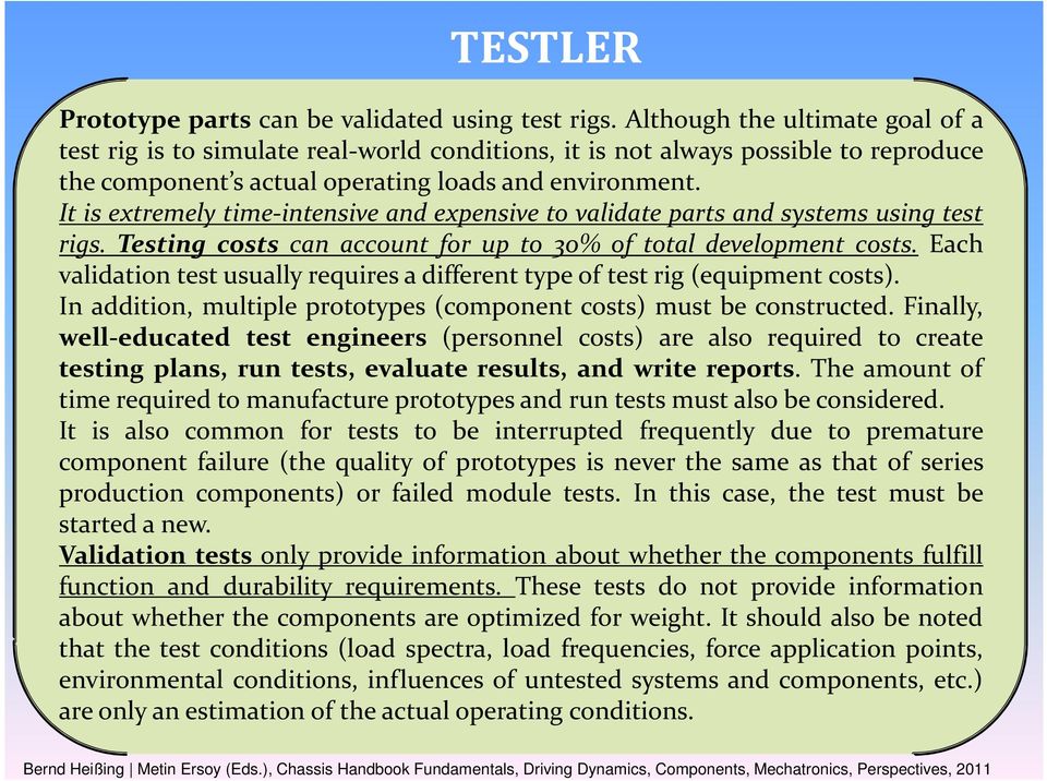 It is extremely time-intensive and expensive to validate parts and systems using test rigs. Testing costs can account for up to 30% of total development costs.