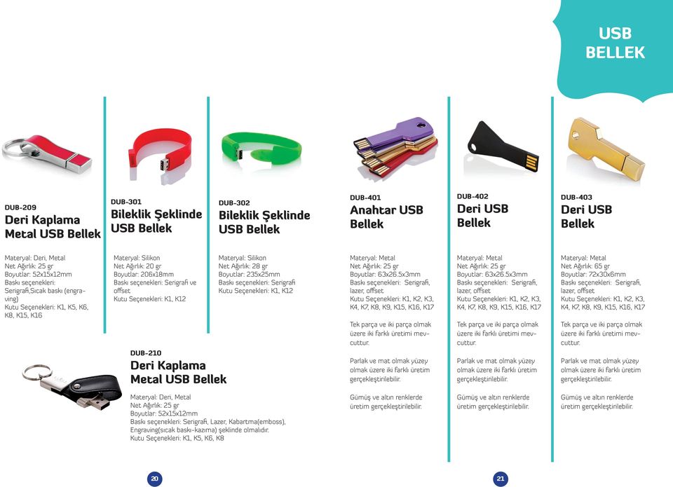 offset Kutu Seçenekleri: K1, K12 DUB-210 Deri Kaplama Metal Materyal: Silikon Net Ağırlık: 28 gr Boyutlar: 235x25mm Baskı seçenekleri: Serigrafi Kutu Seçenekleri: K1, K12 Net Ağırlık: 25 gr Boyutlar: