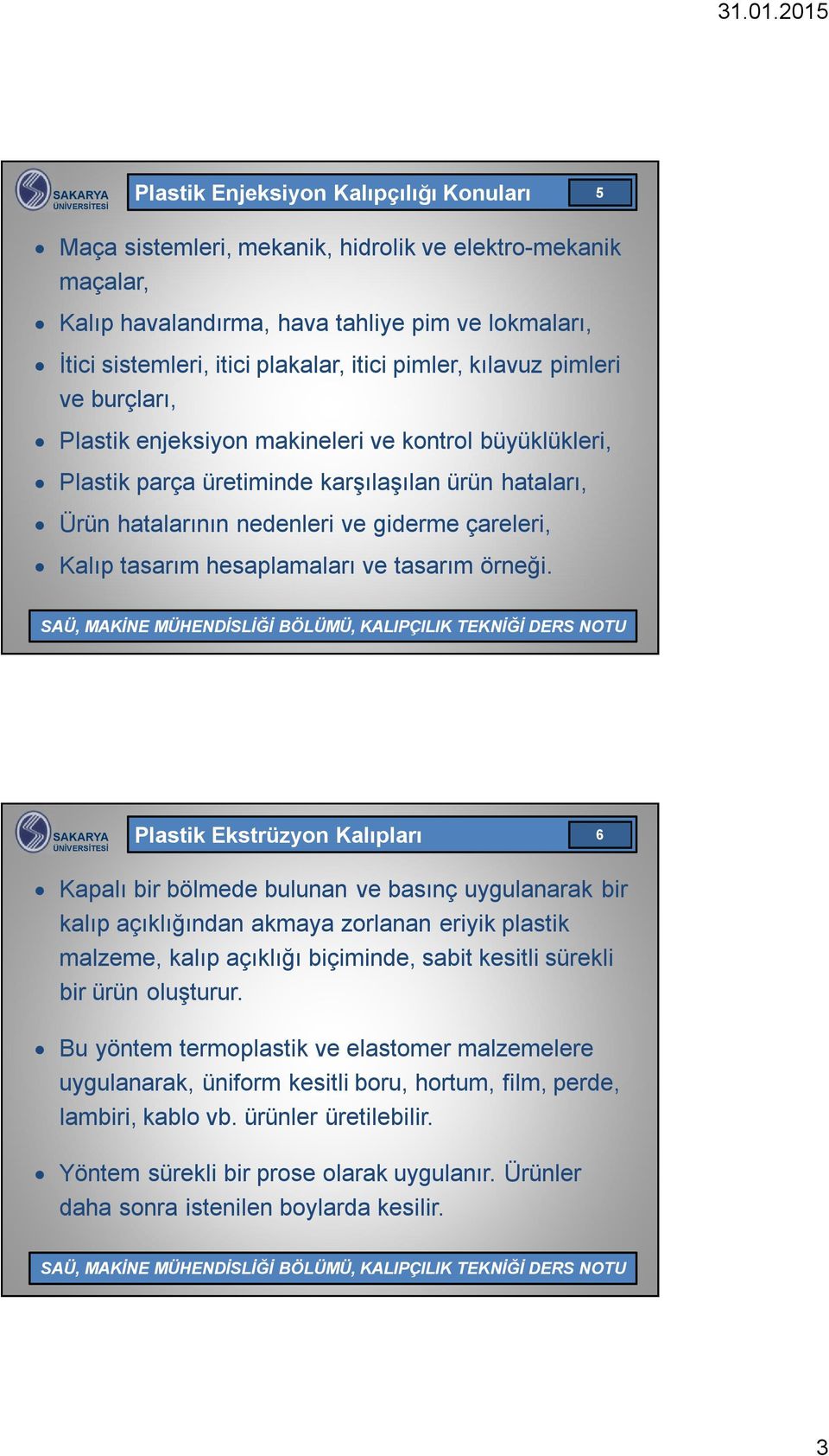 tasarım hesaplamaları ve tasarım örneği.