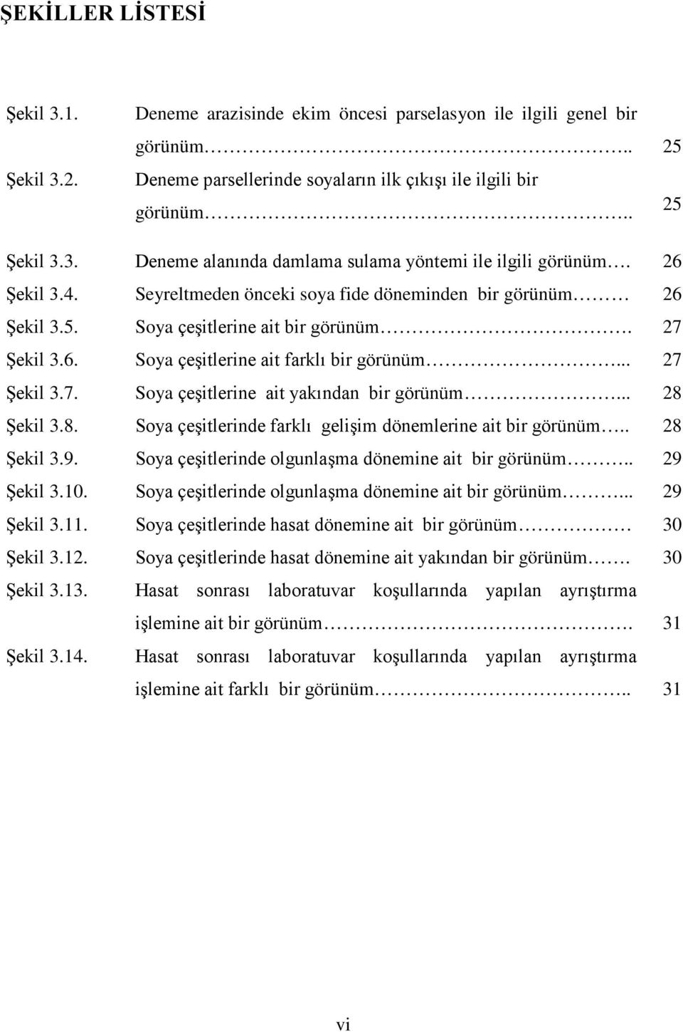 .. 28 Şekil 3.8. Soya çeşitlerinde farklı gelişim dönemlerine ait bir görünüm.. 28 Şekil 3.9. Soya çeşitlerinde olgunlaşma dönemine ait bir görünüm.. 29 Şekil 3.10.