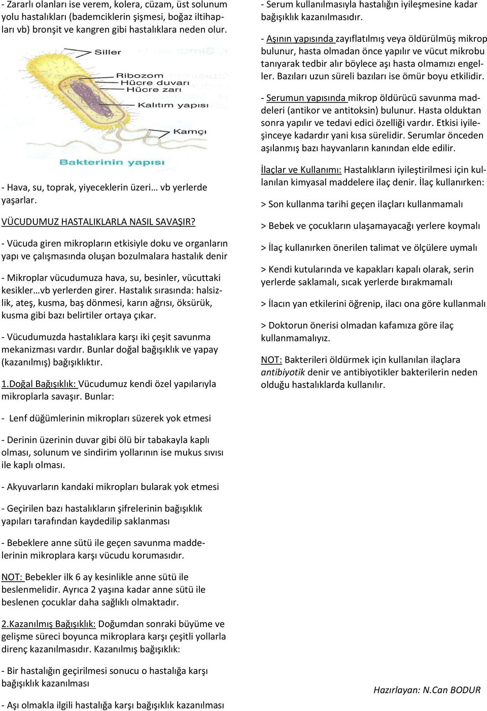 - Aşının yapısında zayıflatılmış veya öldürülmüş mikrop bulunur, hasta olmadan önce yapılır ve vücut mikrobu tanıyarak tedbir alır böylece aşı hasta olmamızı engeller.