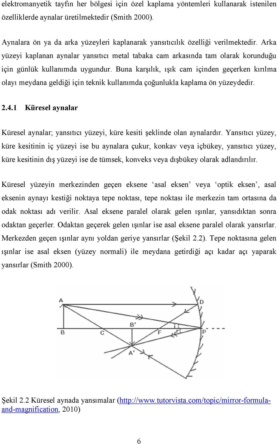 Buna karşılık, ışık cam içinden geçerken kırılma olayı meydana geldiği için teknik kullanımda çoğunlukla kaplama ön yüzeydedir. 2.4.