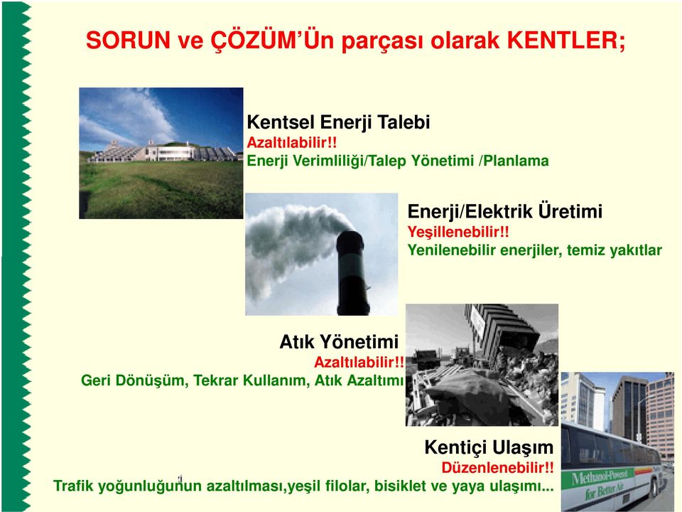 ! Yenilenebilir enerjiler, temiz yakıtlar Atık Yönetimi Azaltılabilir!