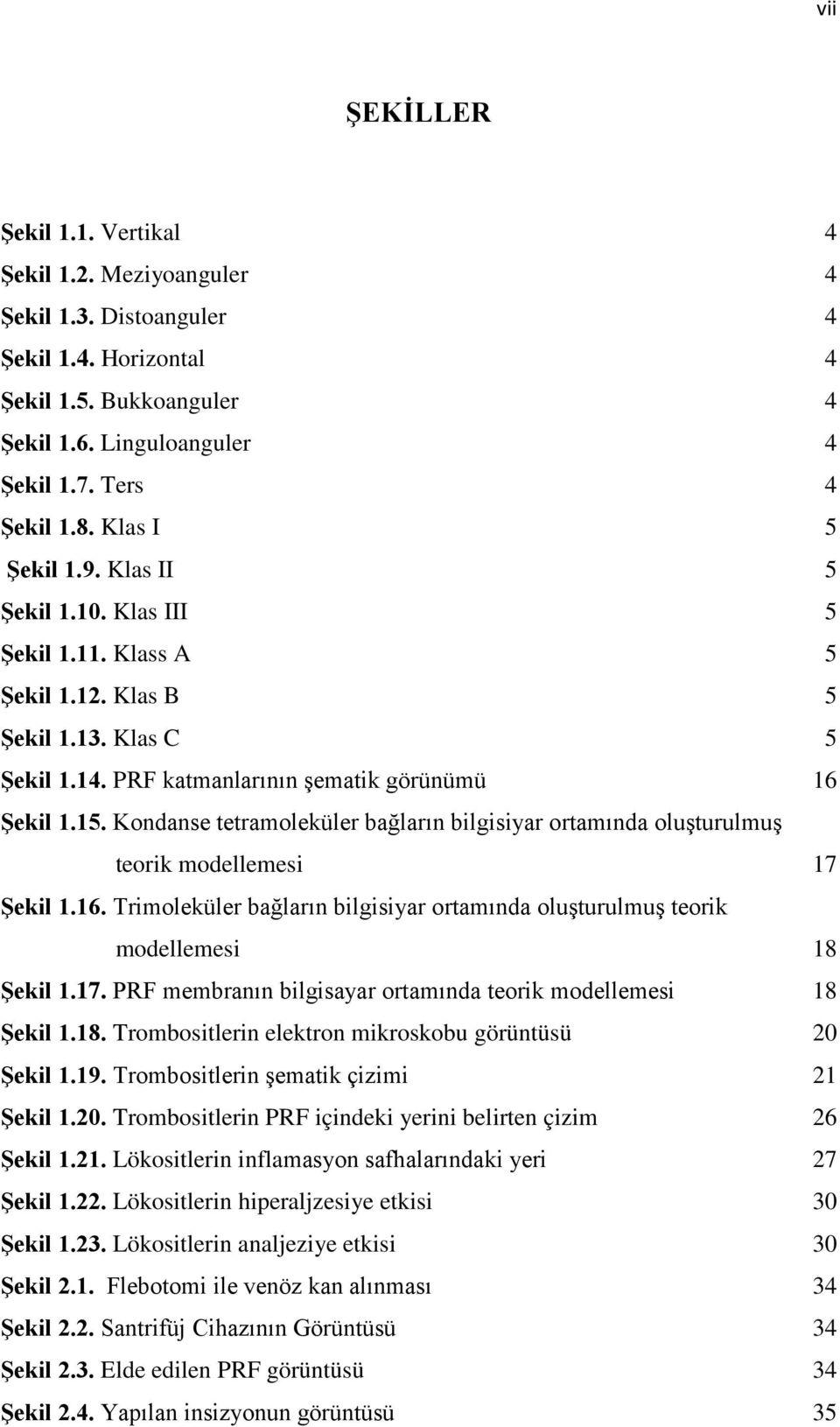 Kondanse tetramoleküler bağların bilgisiyar ortamında oluşturulmuş teorik modellemesi 17 Şekil 1.16. Trimoleküler bağların bilgisiyar ortamında oluşturulmuş teorik modellemesi 18 Şekil 1.17. PRF membranın bilgisayar ortamında teorik modellemesi 18 Şekil 1.