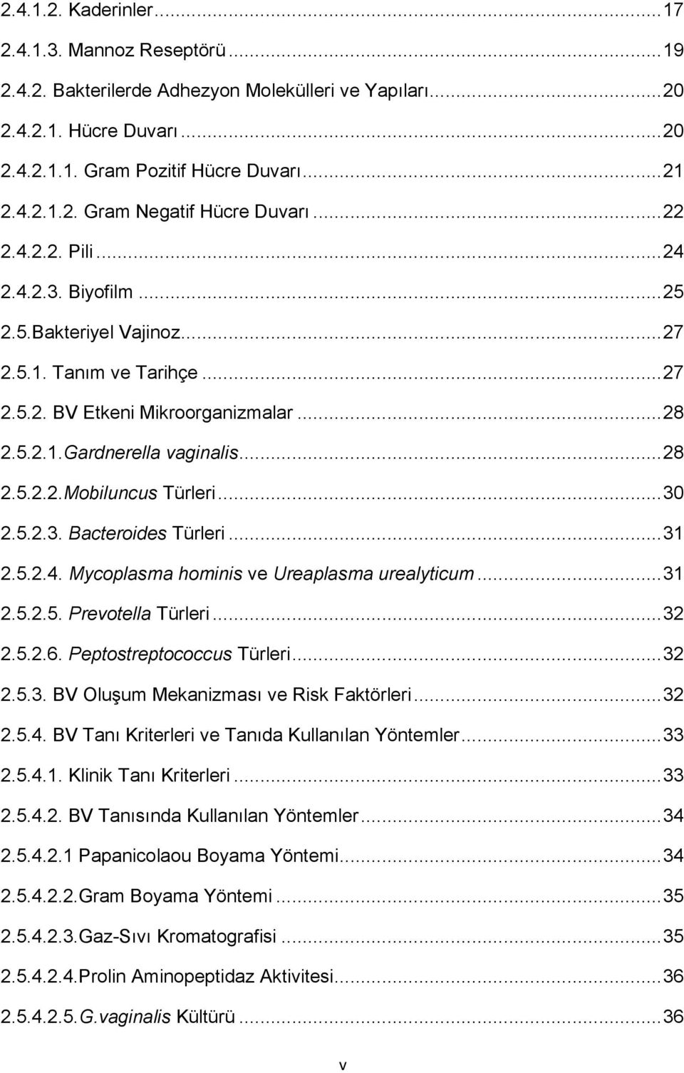 .. 30 2.5.2.3. Bacteroides Türleri... 31 2.5.2.4. Mycoplasma hominis ve Ureaplasma urealyticum... 31 2.5.2.5. Prevotella Türleri... 32 2.5.2.6. Peptostreptococcus Türleri... 32 2.5.3. BV Oluşum Mekanizması ve Risk Faktörleri.