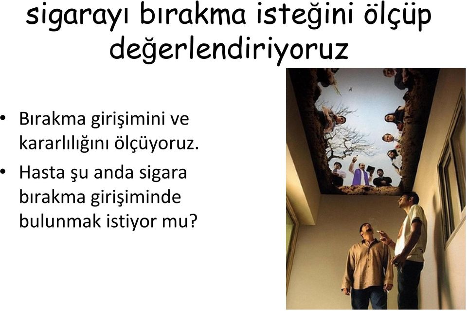 kararlılığını ölçüyoruz.