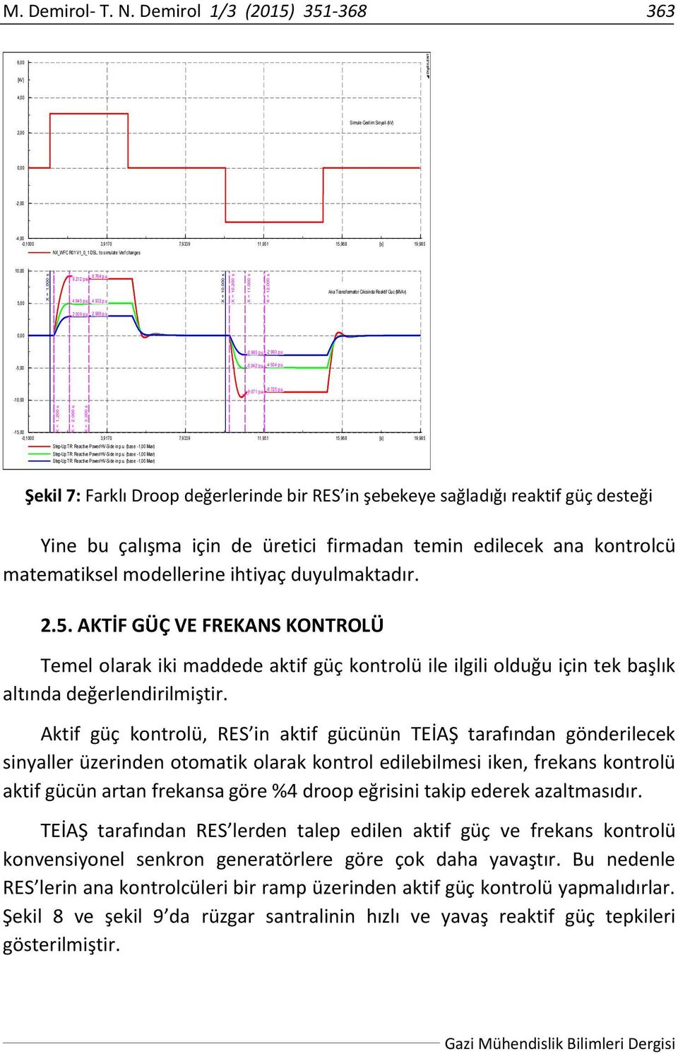 212 p.u. 8.764 p.u. Ana Transformator Cikisinda Reaktif Guc (MVAr) 5,00 4.945 p.u. 4.932 p.u. 2.939 p.u. 2.988 p.u. 0,00-2.995 p.u. -2.990 p.u. -5,00-5.042 p.u. -4.934 p.u. -10,00-9.071 p.u. -8.725 p.