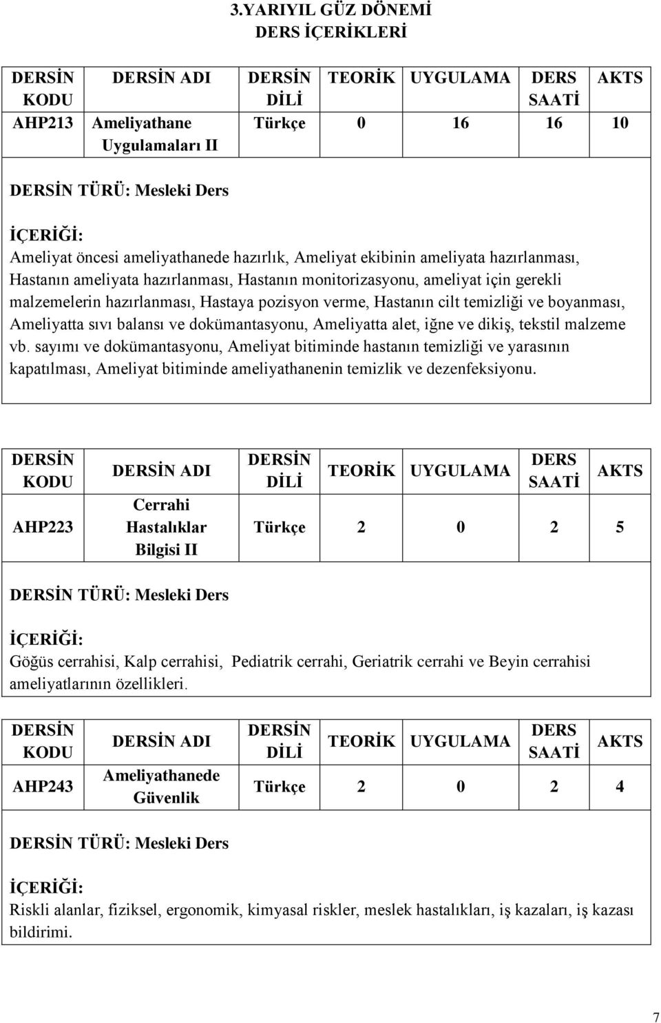 dokümantasyonu, Ameliyatta alet, iğne ve dikiş, tekstil malzeme vb.