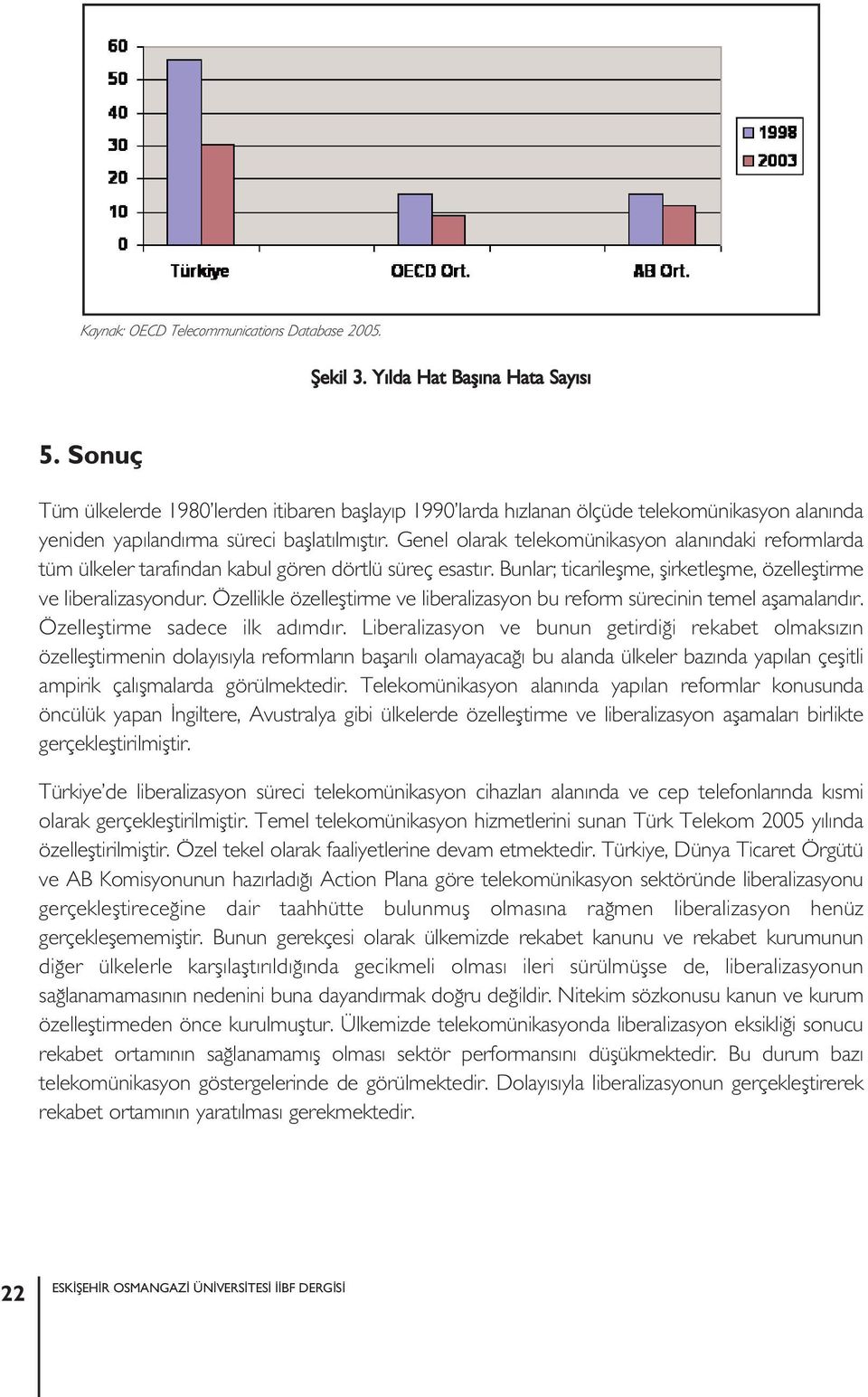 Genel olarak telekomünikasyon alanındaki reformlarda tüm ülkeler tarafından kabul gören dörtlü süreç esastır. Bunlar; ticarileşme, şirketleşme, özelleştirme ve liberalizasyondur.