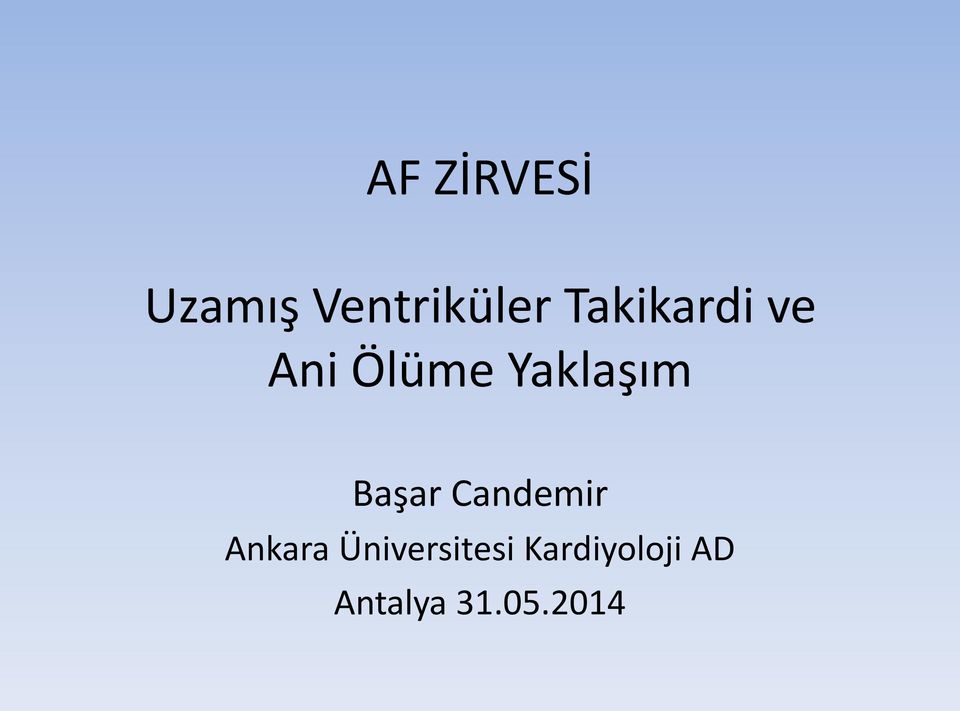 Başar Candemir Ankara