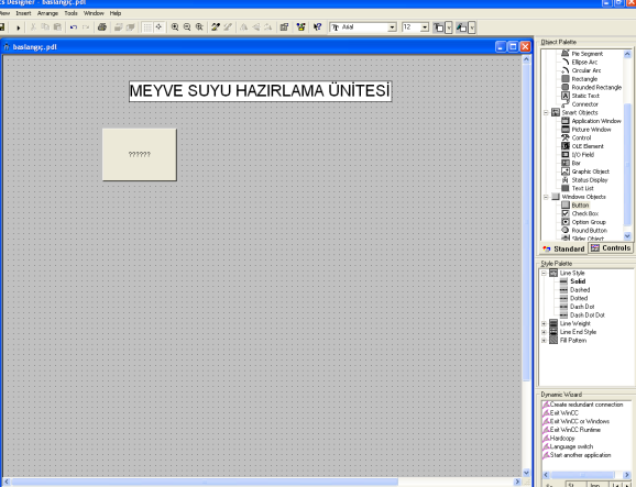 1.1.4 Scada Nesnelerini Kullanma Sabit Metin Oluşturma Resim 1.31: Alarm görüntüsü yapınız.