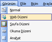 1. Yol Görünüm > Normal tıklanabilir. 2. Yol Microsoft Word penceresinin sol alt köşesinde bulunan görünüm seçeneklerinden normal görünüm düğmesi de seçilebilir.