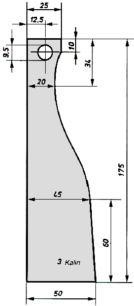 2.5.1. Sistem Ayak Halkası (Ayak Taban Parçası) Sistem Ayak Halkası (ayak taban parçası) çizim ve ölçülendirilmesi ġekil 2.