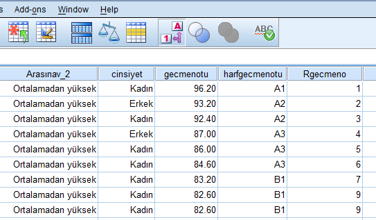 Soru 3: Öğrencileri geçme notlarına göre büyükten küçüğe sıralayıp, aynı sırayı paylaşan öğrencileri bulunuz. Sıralama işlemi için 37. slayttan faydalanabilirsiniz.