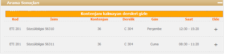 ders sayısı çıkarılarak hesaplanır. Bu haklarla ilgili durum bilgisi bu sayının üzerine mouse ile gelindiğinde görüntülenebilir. (Örn : Üstten: CC ve üstü :3 kullanılan:2 