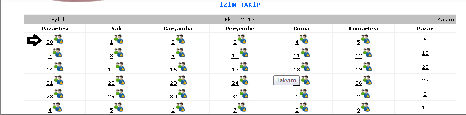 ŞEKİL 1 1-Bul: Ekranımızda bulunan kaynak yılı, personel kadro tipi, hedef yılı, hedef izin türü bilgilerini gireriz ve bul butonumuza tıklayarak seçmiş olduğumuz verilere göre kişilerin karşımıza