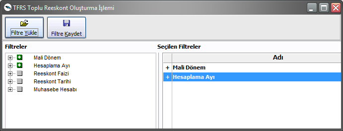 Bu işlem ile belirlenen tarih aralığındaki muhasebe hesabının toplamı dikkate alınır, ortalama vade için de yine aynı vade aralığına denk gelen faturaların ortalama vadesi hesaplanıp tek bir muhasebe