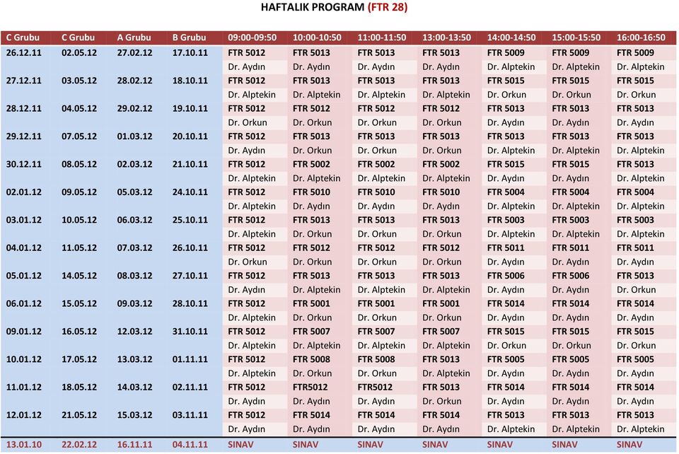 Orkun Dr. Orkun 28.12.11 04.05.12 29.02.12 19.10.11 FTR 5012 FTR 5012 FTR 5012 FTR 5012 FTR 5013 FTR 5013 FTR 5013 Dr. Orkun Dr. Orkun Dr. Orkun Dr. Orkun Dr. Aydın Dr. Aydın Dr. Aydın 29.12.11 07.05.12 01.