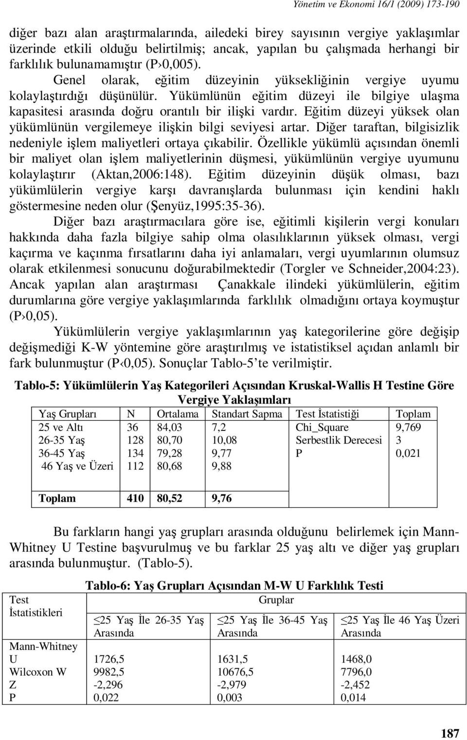 Yükümlünün eğitim düzeyi ile bilgiye ulaşma kapasitesi arasında doğru orantılı bir ilişki vardır. Eğitim düzeyi yüksek olan yükümlünün vergilemeye ilişkin bilgi seviyesi artar.