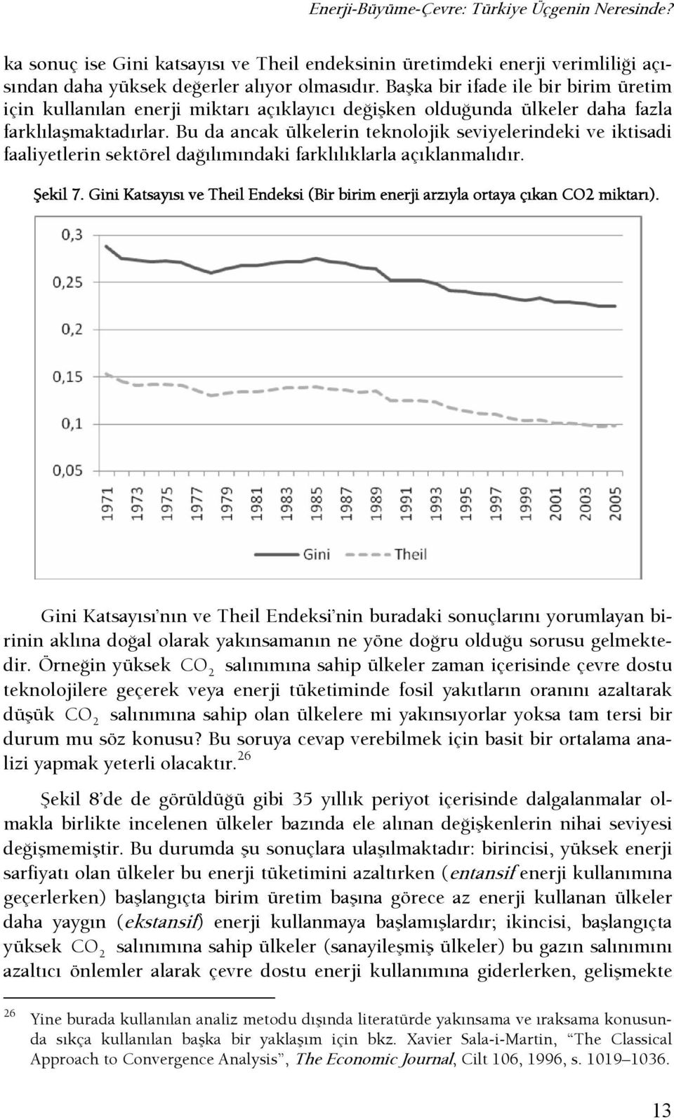 Bu da ancak ülkelerin teknolojik seviyelerindeki ve iktisadi faaliyetlerin sektörel daşılımındaki farklılıklarla açıklanmalıdır. Şekil 7.