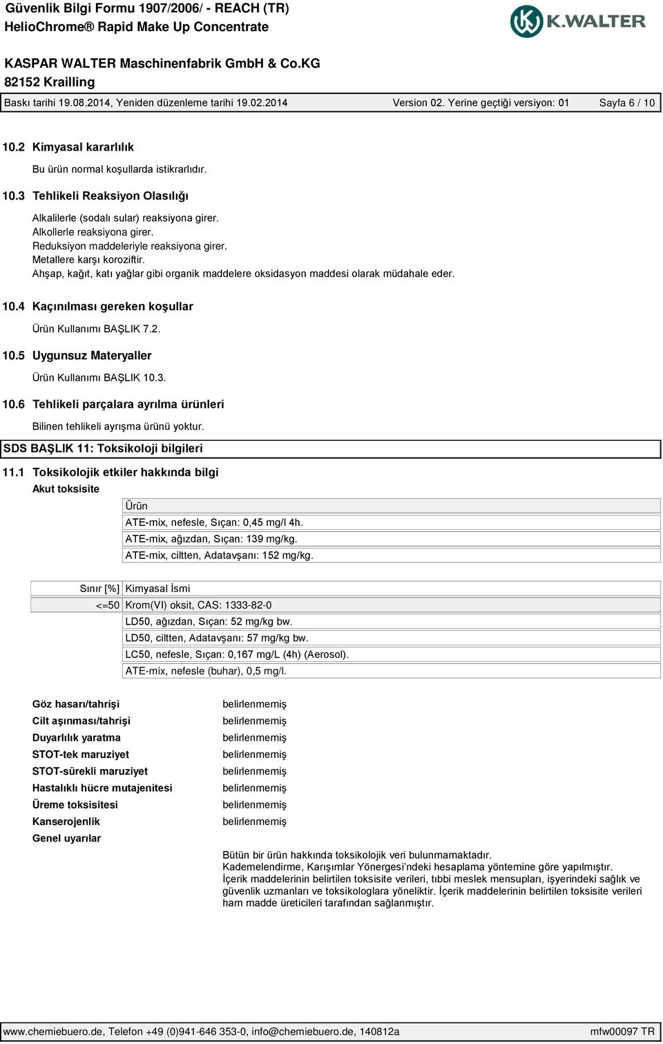 5 Uygunsuz Materyaller 10.6 11.