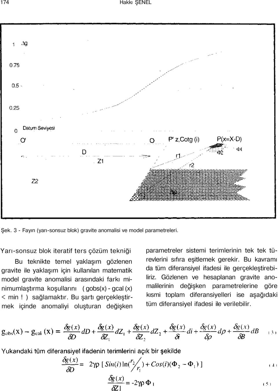 minimumlaştırma koşullarını ( gobs(x) - gcal (x) < min! ) sağlamaktır.