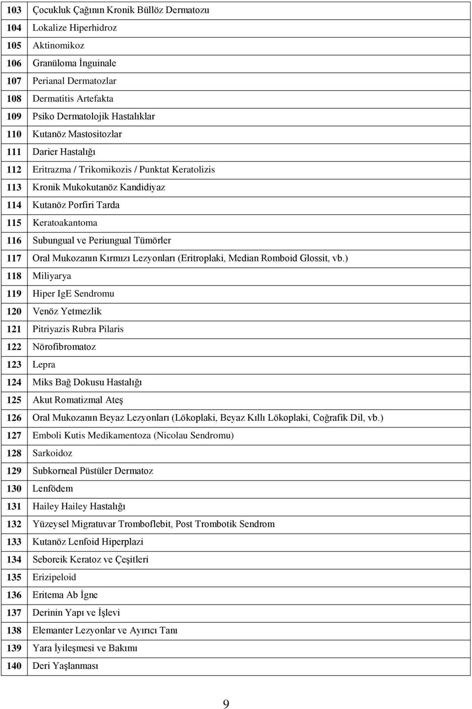 Periungual Tümörler 117 Oral Mukozanın Kırmızı Lezyonları (Eritroplaki, Median Romboid Glossit, vb.