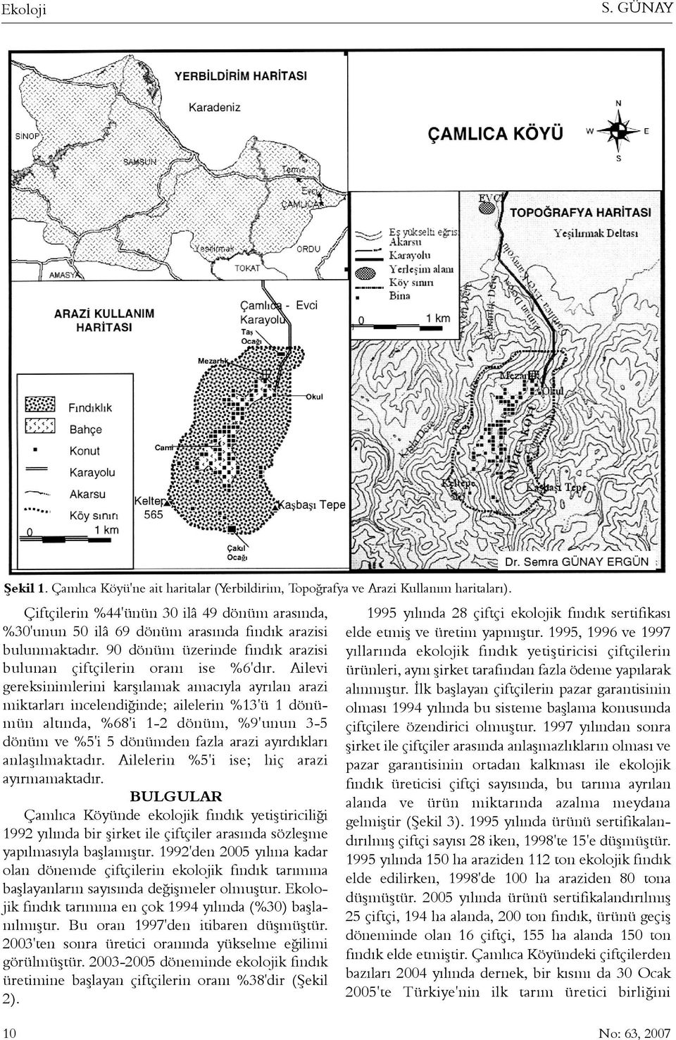 Ailevi gereksinimlerini karþýlamak amacýyla ayrýlan arazi miktarlarý incelendiðinde; ailelerin %13'ü 1 dönümün altýnda, %68'i 1-2 dönüm, %9'unun 3-5 dönüm ve %5'i 5 dönümden fazla arazi ayýrdýklarý