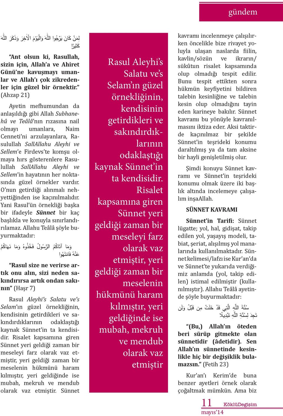 olmaya hırs gösterenlere Rasulullah SallAllahu Aleyhi ve Sellem in hayatının her noktasında güzel örnekler vardır. O nun getirdiği alınmalı nehyettiğinden ise kaçınılmalıdır.