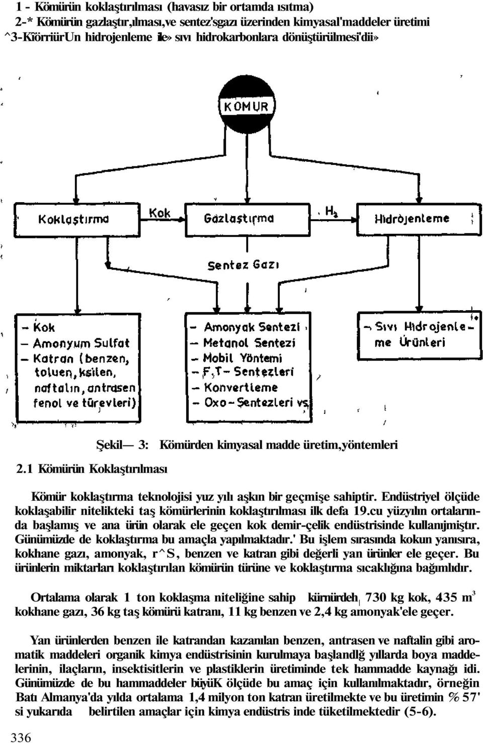 Endüstriyel ölçüde koklaşabilir nitelikteki taş kömürlerinin koklaştırılması ilk defa 19.cu yüzyılın ortalarında başlamış ve ana ürün olarak ele geçen kok demir-çelik endüstrisinde kullanıjmiştır.