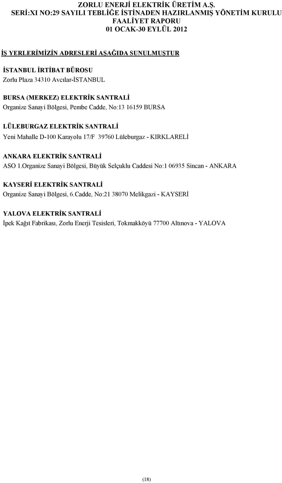 ELEKTRİK SANTRALİ ASO 1.