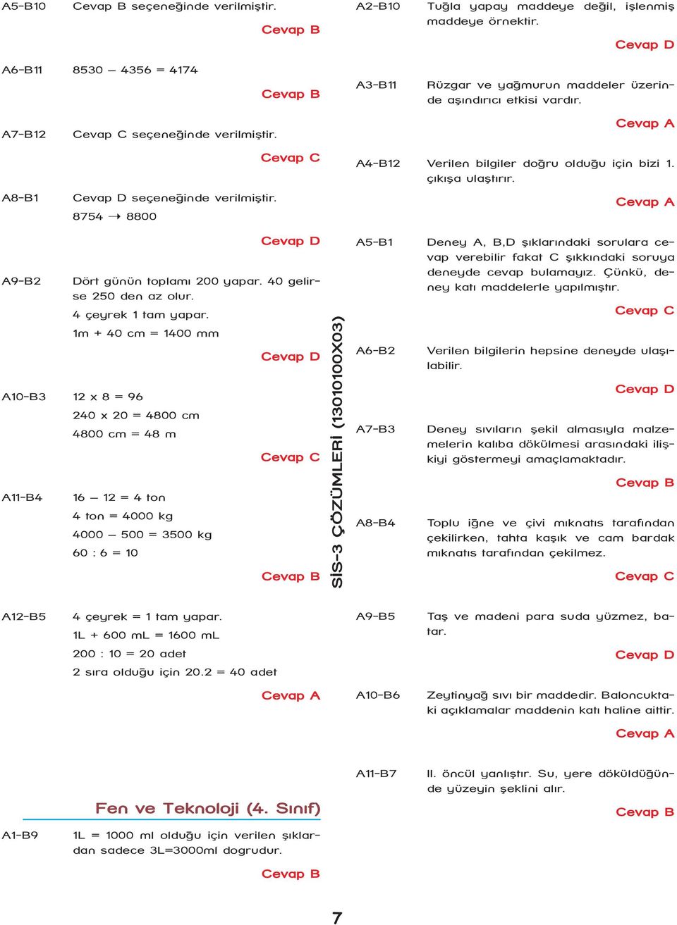 40 gelirse 250 den az olur. 4 çeyrek 1 tam yapar.