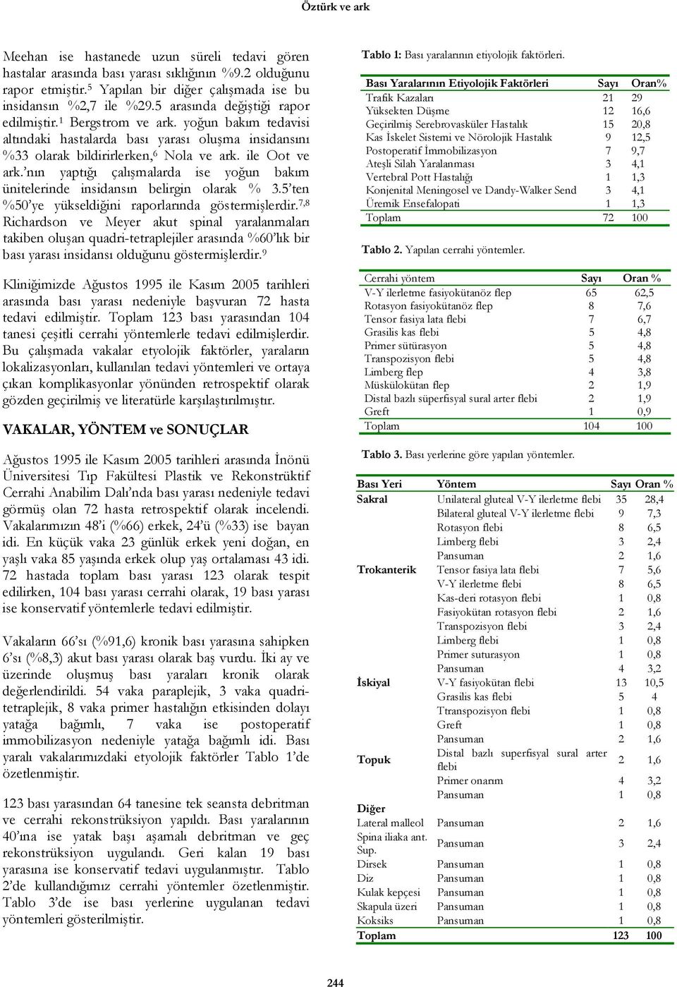 nın yaptığı çalışmalarda ise yoğun bakım ünitelerinde insidansın belirgin olarak % 3.5 ten %50 ye yükseldiğini raporlarında göstermişlerdir.