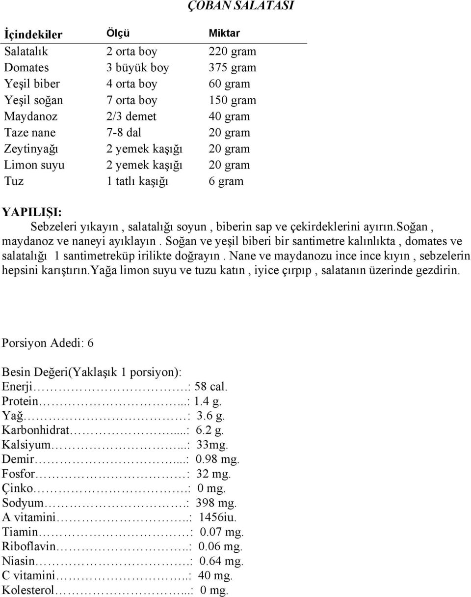 soğan, maydanoz ve naneyi ayıklayın. Soğan ve yeşil biberi bir santimetre kalınlıkta, domates ve salatalığı 1 santimetreküp irilikte doğrayın.