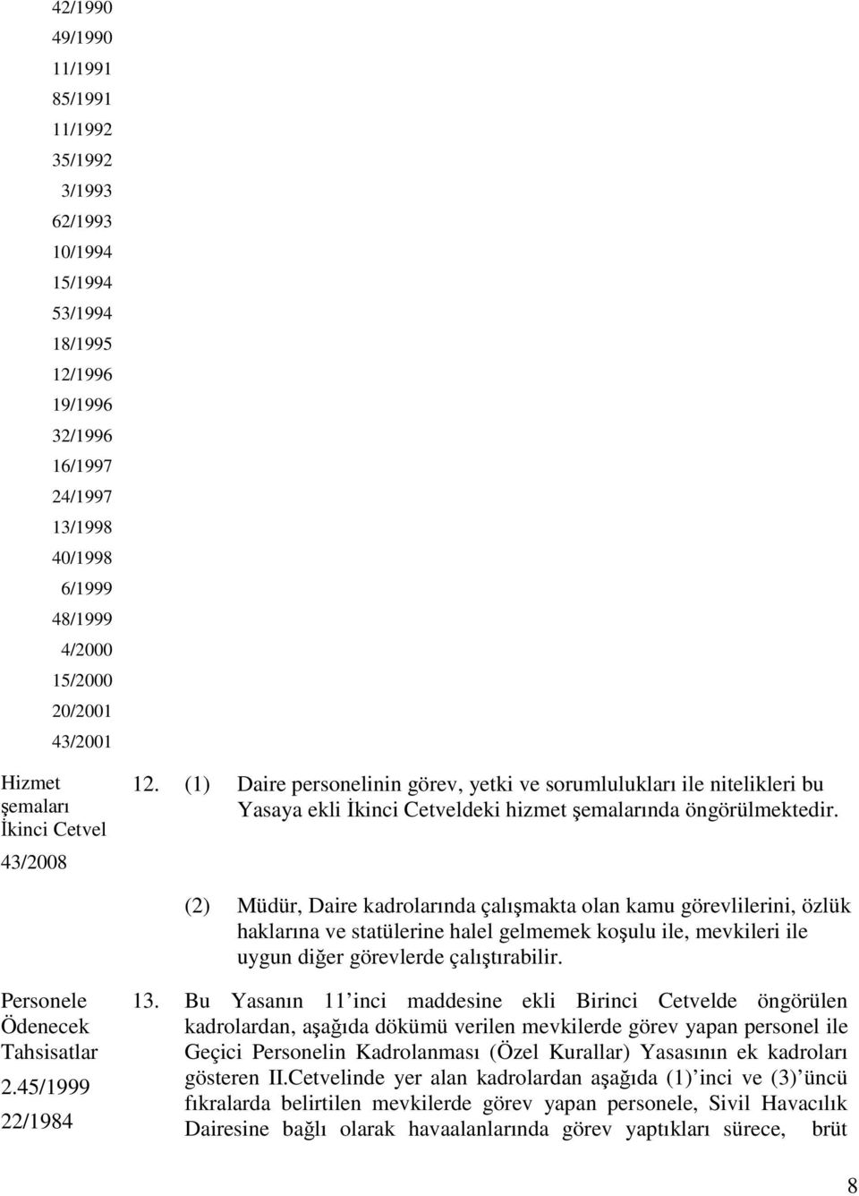 (2) Müdür, Daire kadrolarında çalışmakta olan kamu görevlilerini, özlük haklarına ve statülerine halel gelmemek koşulu ile, mevkileri ile uygun diğer görevlerde çalıştırabilir.