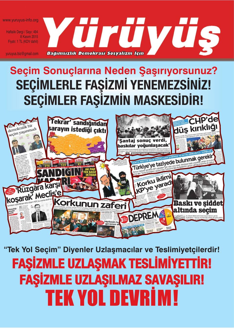 SEÇİMLER FAŞİZMİN MASKESİDİR!