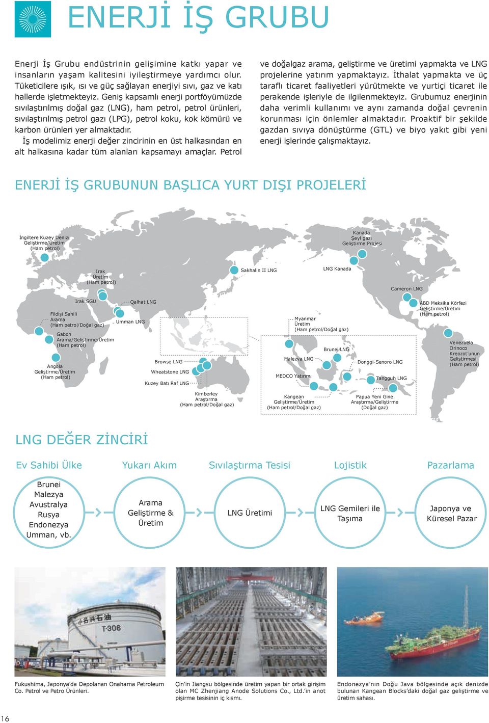 Geniş kapsamlı enerji portföyümüzde sıvılaştırılmış doğal gaz (LNG), ham petrol, petrol ürünleri, sıvılaştırılmış petrol gazı (LpG), petrol koku, kok kömürü ve karbon ürünleri yer almaktadır.