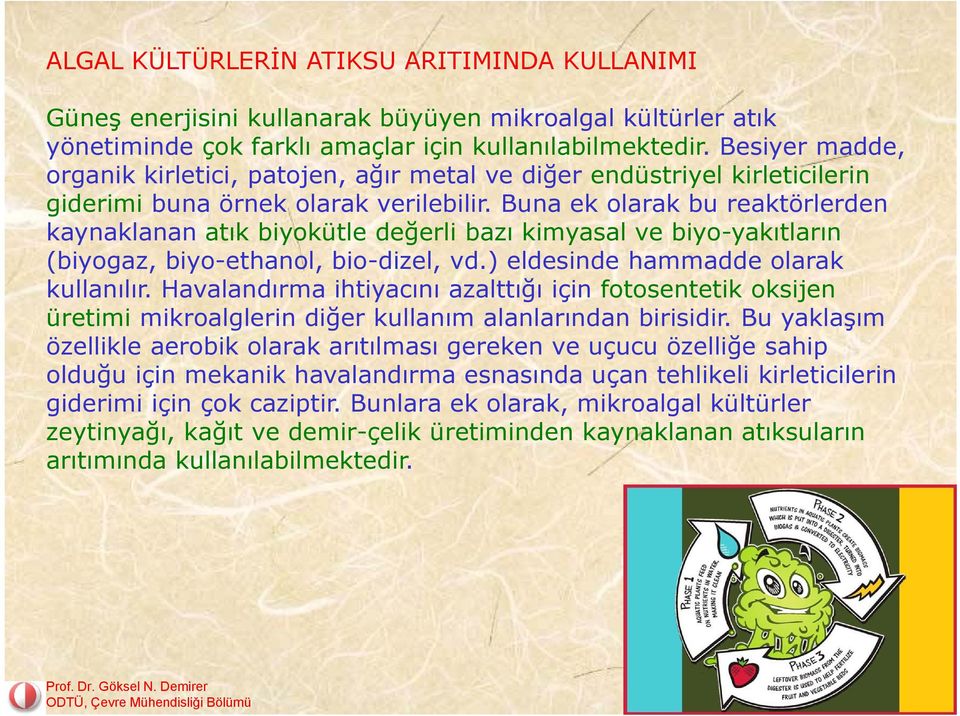 Buna ek olarak bu reaktörlerden kaynaklanan atık biyokütle değerli bazı kimyasal ve biyo-yakıtların (biyogaz, biyo-ethanol, bio-dizel, vd.) eldesinde hammadde olarak kullanılır.