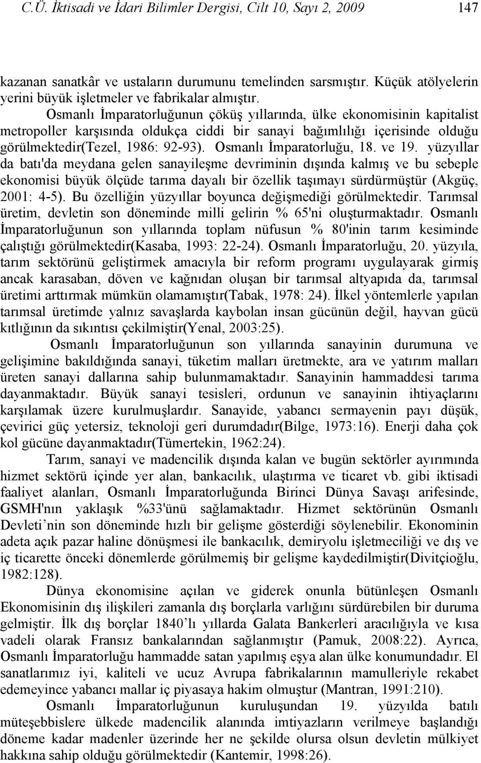 Osmanlı İmparatorluğu, 18. ve 19.