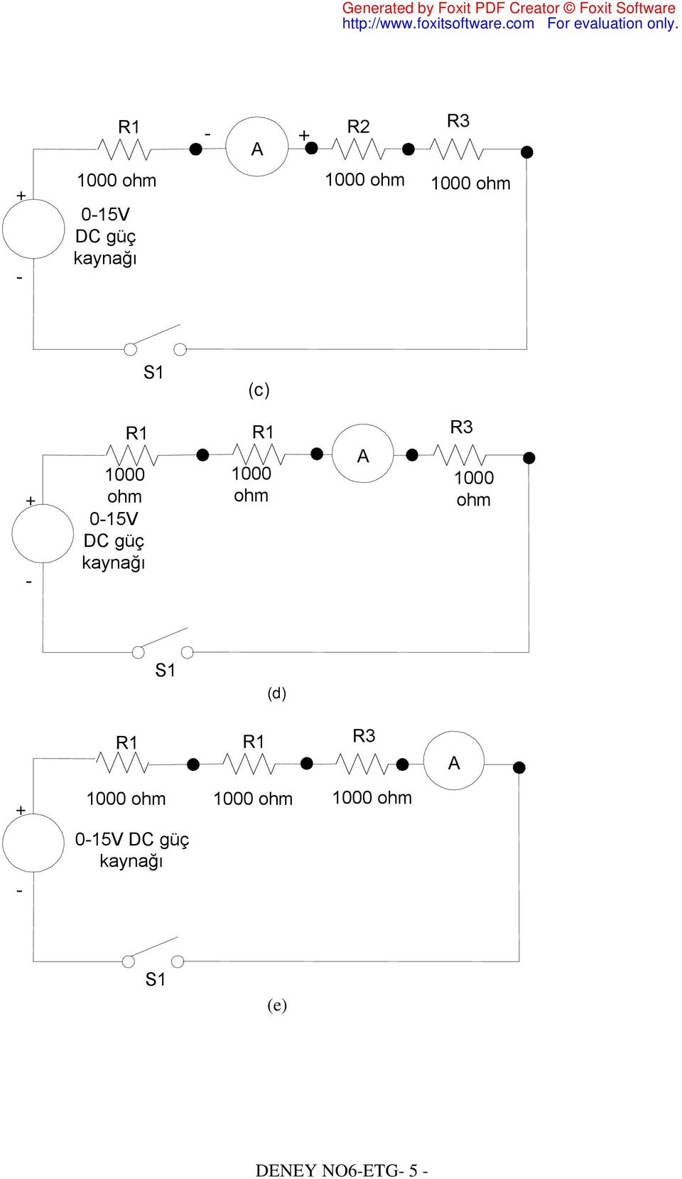 1000 ohm (d) 015V